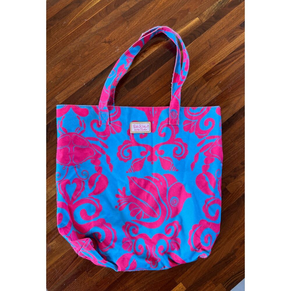 Lilly Pulitzer For Estee Lauder Floral Tote Bag